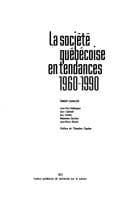 Cover image for La société québécoise en tendances 1960-1990