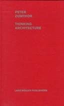 Cover image for Thinking architecture
