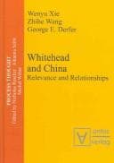 Cover image for Whitehead and China