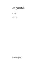 Cover image for Hetze