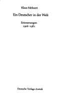Cover image for Ein Deutscher in der Welt