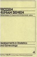 Cover image for Frozen Human Semen (Developments in Obstetrics and Gynecology)