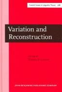 Cover image for Variation and reconstruction / edited by Thomas D. Cravens.