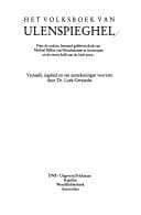 Cover image for Het Volksboek van Ulenspieghel
