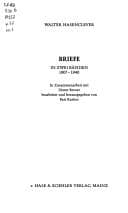 Cover image for Briefe