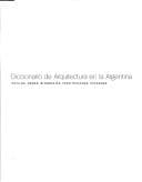 Cover image for Diccionario de Arquitectura En La Argentina