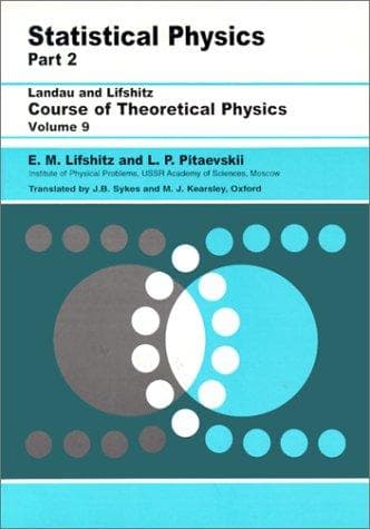 Cover image for Statistical Physics, Part 2