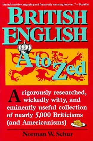 Cover image for British English, A to Zed