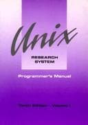 Cover image for Programmer's Manual (Unix Programmer's Series Volume 1)