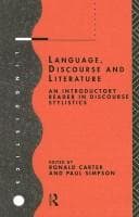 Cover image for Language, Discourse and Literature