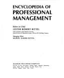 Cover image for Encyclopaedia of Professional Management