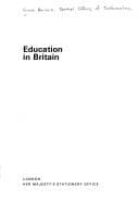 Cover image for Education in Britain (Reference Pamphlet)
