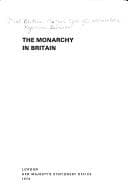 Cover image for Monarchy in Britain (Reference Pamphlet)