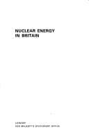 Cover image for Nuclear Energy in Britain (Reference Pamphlet)