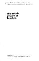 Cover image for British System of Taxation (Reference Pamphlet)