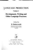 Cover image for Language production