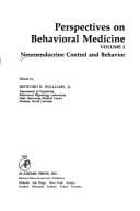 Cover image for Perspectives on Behavioral Medicine