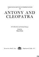 Cover image for Shakespeare's "Antony and Cleopatra" (20th Century Interpretations)