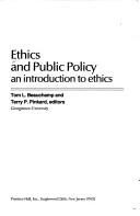 Cover image for Ethics and public policy