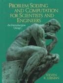 Cover image for Problem Solving and Computation for Scientists and Engineers