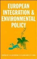 Cover image for European Integration and Environmental Policy