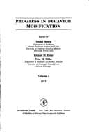 Cover image for Progress in Behavior Modification, Vol. 1