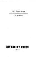 Cover image for Very Good, Jeeves