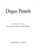 Cover image for Degas Pastels