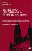 Cover image for Elites and Leadership in Russian Politics