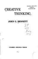 Cover image for Creative Thinking