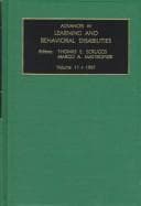 Cover image for Advances in Learning and Behavioral Disabilities, Volume 11