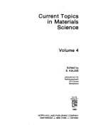 Cover image for Current Topics in Materials Science