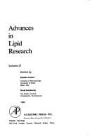 Cover image for Advances in Lipid Research