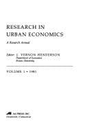 Cover image for Research in Urban Economics
