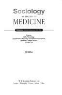 Cover image for Sociology as Applied to Medicine