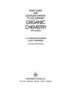 Cover image for Study guide and solutions manual to accompany Organic chemistry