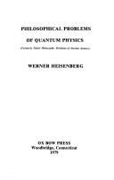 Cover image for Philosophical problems of quantum physics
