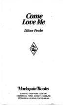 Cover image for Come Love Me