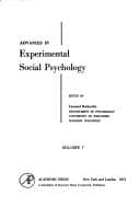 Cover image for Advances in Experimental Social Psychology