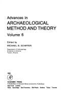 Cover image for Advances in archaeological method and theory.