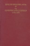 English Episcopal Acta: Volume 17
