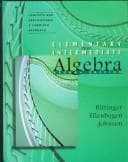Cover image for Elementary and Intermediate Algebra: Concepts and Applications 