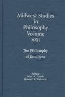 Cover image for Philosophy of emotions