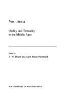 Cover image for Vox intexta