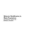 Cover image for Behavior modification in Black populations