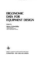 Cover image for Ergonomic data for equipment design