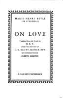 Cover image for On love