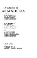 Cover image for A Synopsis of Anaesthesia
