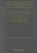 Cover image for Perspectives on crime reduction