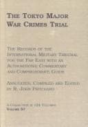 Cover image for The Tokyo Major War Crimes Trial